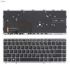Клавіатура для HP EliteBook 740 745 750 755 840 850 G1 G2, US, (Black/Gray, Backlit, Аналог)