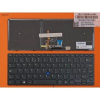 Клавіатура для Toshiba Tecra X40-D, UK, (чорна, з підсвіткою, з трекпоінтом, Original)