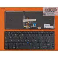 Клавиатура для Toshiba Tecra X40-D, UK, (черная, с подсветкой, с трекпоинтом, Original)