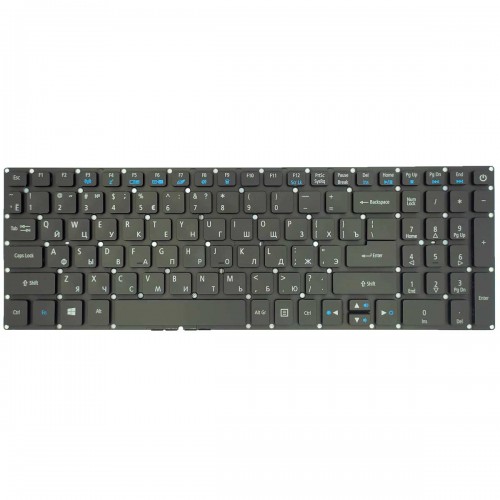 Клавиатура для ноутбука Acer Aspire E5-722G, V3-574G, E5-573G, E5-532G, A315 A517 A515 A715 A717 series, RU, (черная, с подсветкой)