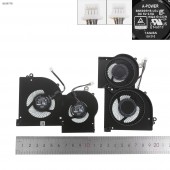 Вентилятор кулер для MSI GS65 GS65VR P65, MS-16Q4, (BS5005HS-U3I, BS5005HS-U3J, 16Q4-G-CCW, 16Q4-G-CW, Version 2, GPU fan, Original)