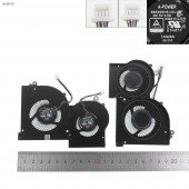 Вентилятор кулер для MSI GS65 GS65VR P65, MS-16Q4, (BS5005HS-U3I, BS5005HS-U3J, 16Q4-G-CCW, 16Q4-G-CW, Version 2, GPU fan, Original)