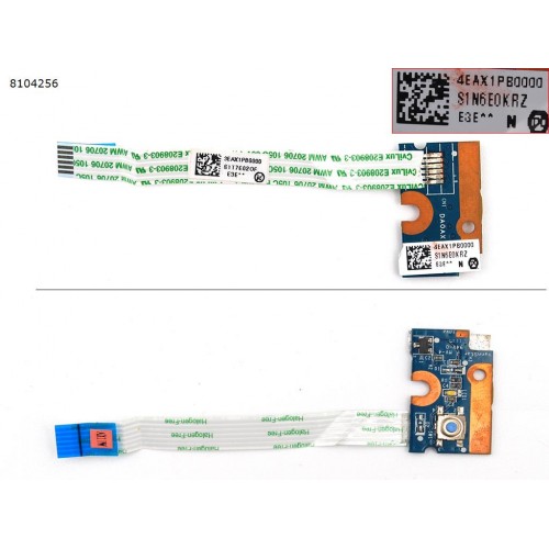 Кнопка включения с шлейфом для ноутбука HP CQ42 G42 CQ62 G62 CQ56, 4EAX1PB0000