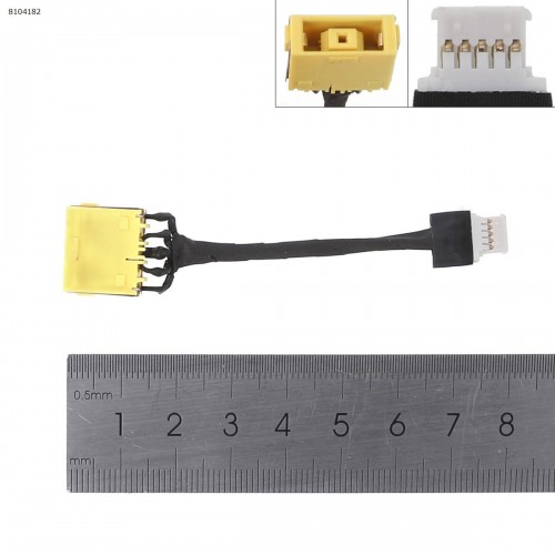 Разъем гнездо питания для ноутбука Lenovo Yoga 2 11 11.6" 20332 90204936, PJ891, DC30100L600, Square Yellow+pin, (желтый, с проводом/кабелем)