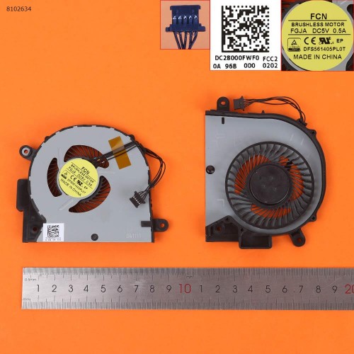 Вентилятор для ноутбука Lenovo ideapad 500-15ACZ 500-15ISK Z41-70 Z51-70 Type 80K4 80K6 80NT, (5H40J23741, DFS561405PL0T FGJA, DC28000FWF0 FCC2, Original)