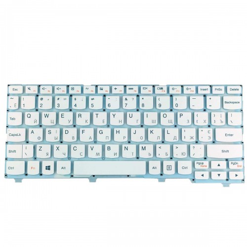 Клавиатура для ноутбука Lenovo Ideapad 100S-11Iby, RU/UA, белая