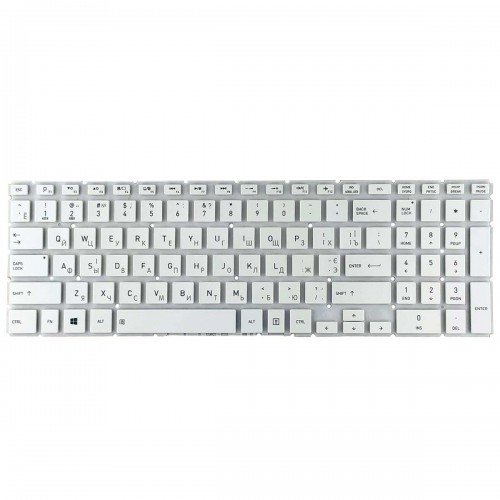 Клавіатура для ноутбука Toshiba Satellite L50-B RU (біла, версія 347мм, Original)