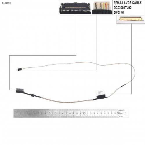Шлейф матрицы для ноутбука Toshiba Satellite E55 E55T M50-A M50D-A, (DC02001TL00)