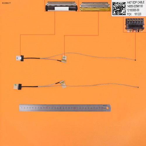 Шлейф матриці для ноутбука Asus A407 F407 R407 X407 series, (eDP 30pin, 14005-02590100, 14005-02590000)