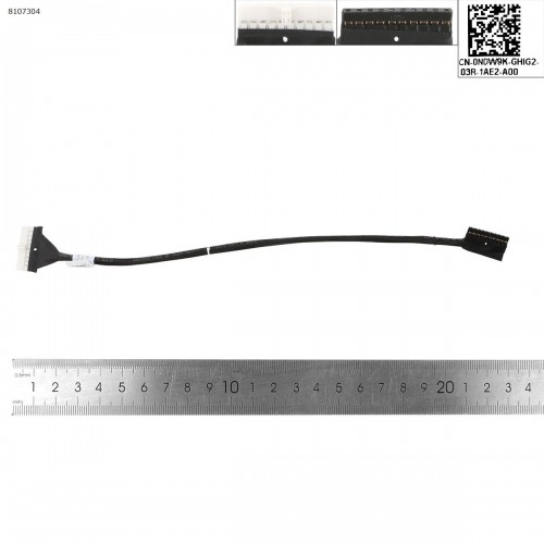 Кабель підключення батареї для Dell Latitude E5550 ZAM80, 0F0GGW, 0NWD9K, DC02001WW00