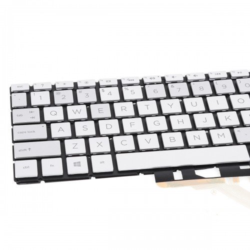 Клавіатура для ноутбука HP Pavilion 15-DA 15-DB 15-DX 15-DR 15-DW 15-CX 15-CS 15-CW, 250 255 G7, US, (Silver, з підсвіткою)
