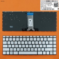 Клавиатура для HP Pavilion X360 14-BA 14T-BA 14M-BA 14-BS, 240 245 246 G6, US, (silver, с подсветкой, Original)