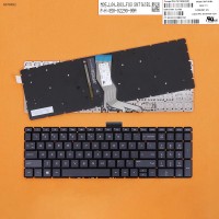 Клавиатура для HP 250 255 G6 15-BS 15-BW 15-CC 15-CD 15-CB, US, (черная, с подсветкой)
