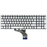 Клавиатура для HP Pavilion 15-DA 15-DB 15-DX 15-DR 15-DW 15-CX 15-CS, 250 255 G7, RU/UA, (Silver, с подсветкой, Original)