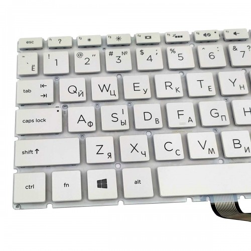 Клавіатура для HP Pavilion 15-DA 15-DB 15-DX 15-DR 15-DW 15-CX 15-CS, 250 255 G7, RU, (бело-сіра, з підсвіткою, Original)