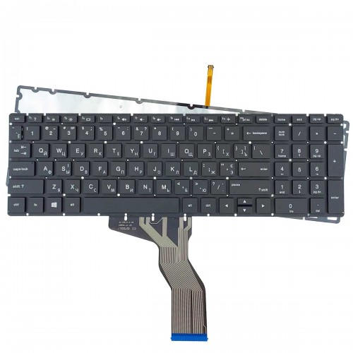 Клавиатура для ноутбука HP 250 255 G6 15-BS 15-BW 15-CC 15-CD 15-CB, RU/UA, (черная, с подсветкой)