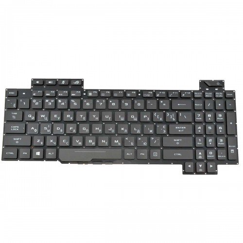 Клавиатура для ноутбука Asus GL504 GL504GS GL504GM GL504V series, RU/UA, (черная, RGB-подсветка)