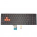 Клавиатура для ноутбука Asus GL502VM GL502VS GL502VT GL502VY GL702VS GL702V, UA, (черная, красная подсветка, красный шрифт)