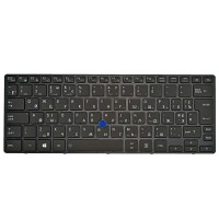 Клавиатура для Toshiba Tecra X40-D, RU, (черная, с подсветкой, с трекпоинтом, Original)