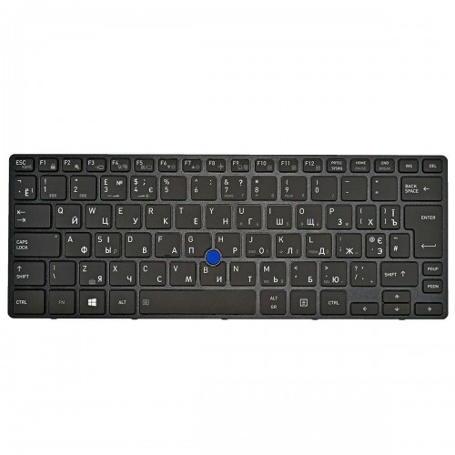 Клавіатура для Toshiba Tecra X40-D, RU, (чорна, з підсвіткою, з трекпоінтом, Original)