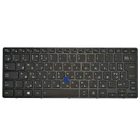 Клавиатура для Toshiba Tecra X40-D, RU, (черная, с подсветкой, с трекпоинтом, Original)