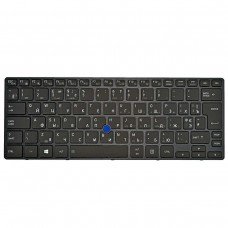 Клавіатура для Toshiba Tecra X40-D, RU, (чорна, з підсвіткою, з трекпоінтом, Original)