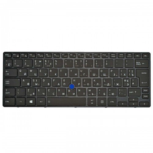 Клавиатура для ноутбука Toshiba Tecra X40-D, RU, (черная, с подсветкой, с трекпоинтом, Original)