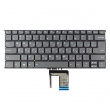 Клавиатура для Lenovo IdeaPad 320S-13IKB Type 81AK, RU/UA, (серая, с подсветкой, Original)