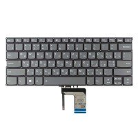 Клавиатура для Lenovo IdeaPad 320S-13IKB Type 81AK, RU/UA, (серая, с подсветкой, Original)