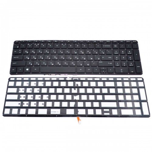 Клавіатура для HP Pavilion 15-P 15Z-P 17-F 17-P, Envy 15-k 17-k m7-k, RU, (чорна, з підсвіткою, Original)
