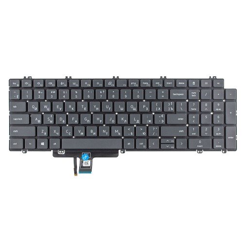 Клавіатура для ноутбука Dell Latitude 3540 5520 5521 5531 5530 5540 Precision 3560 3561 series, RU/UA, Gray, Backlit