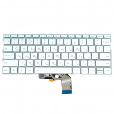 Клавиатура для Xiaomi Air 13.3", RU, (490.09U07.0D01, 9Z.ND7BW.001, MK10000005761, silver, с подсветкой)