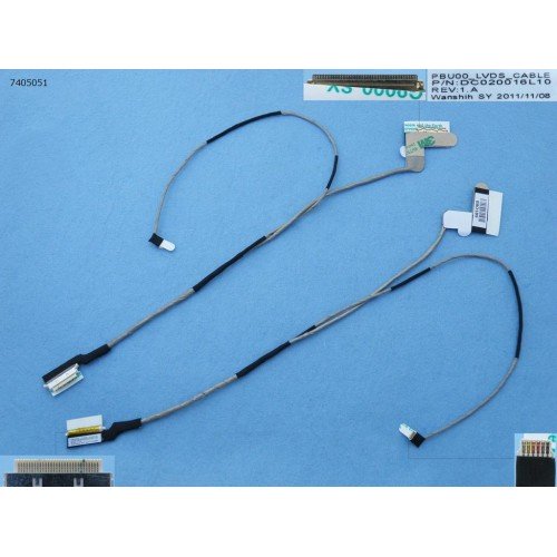Шлейф матрицы для ноутбука Toshiba Satellite NB500 NB505 NB520, (DC020016L10, PBU00)