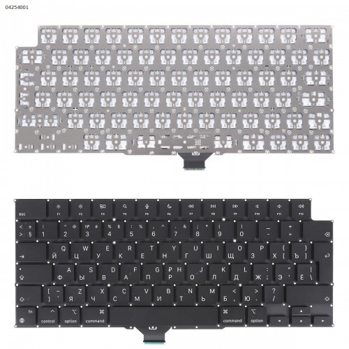 Клавиатура для ноутбука Macbook Pro A2442 A2779 A2918 A2992 A3112 A3401 A3185, RU, Black, (вертикальный Enter)