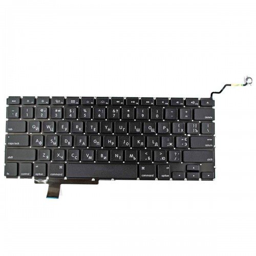 Клавиатура для ноутбука Apple Macbook Pro 17" A1297, 2009 2010 2011 2012, RU, Black (горизонтальный Enter)