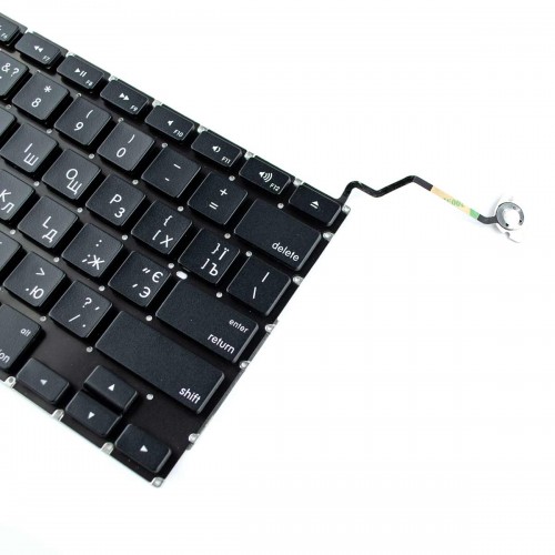 Клавиатура для ноутбука Apple Macbook Pro 17" A1297, 2009 2010 2011 2012, RU, Black (горизонтальный Enter)
