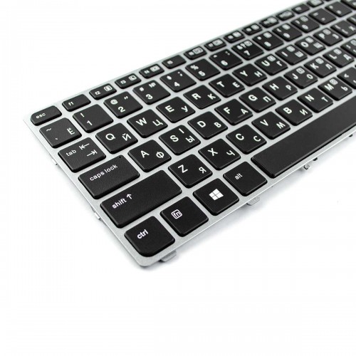 Клавіатура для ноутбука HP EliteBook Folio 9470m, 9480m, RU/UA, (Black/Gray, Backlight, без поінтстика, Аналог)