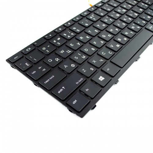 Клавіатура для HP Probook 430 G5 440 G5 445 G5, RU/UA, (чорна, з підсвіткою, SG-87710-3EA, X8B, SN6165BL, Original)