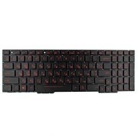 Клавиатура для Asus ROG gl553 fx753 fx553 zx553, RU/UA, (черная, красный шрифт)
