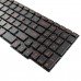 Клавіатура для Asus ROG gl553 fx753 fx553 zx553, RU/UA, (чорна, червоний шрифт)