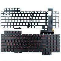 Клавиатура для Asus Rog G752 G752VL G752VM G752VS G752VY G701VI series, RU/UA, Black, Red backlit