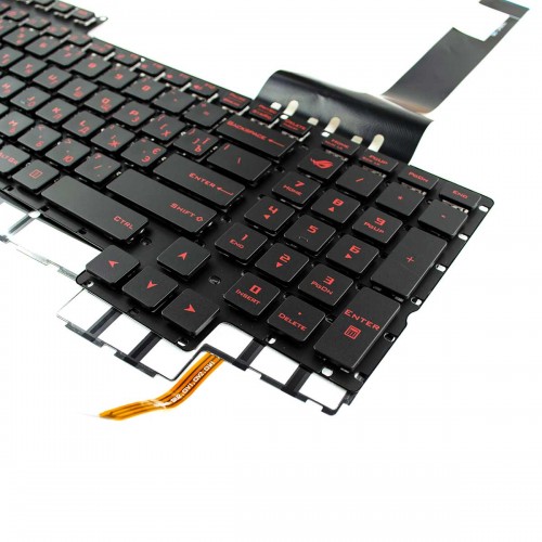 Клавиатура для ноутбука Asus Rog G752 G752VL G752VM G752VS G752VY G701VI series, RU/UA, Black, Red backlit