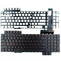 Клавиатура для Asus Rog G752 G752VL G752VM G752VS G752VY G701VI series, RU/UA, Black, Red backlit