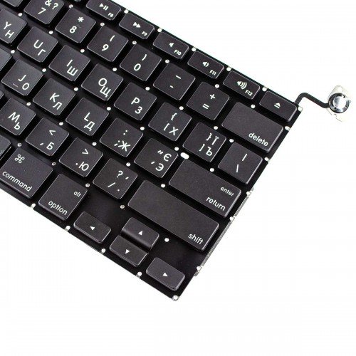 Клавиатура для ноутбука Apple Macbook Pro Unibody 13.3" A1278 MB467, RU/UA, Black, (горизонтальный Enter)