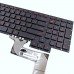 Клавиатура для ноутбука Asus G751J G751JL G751JM G751JT G751JY series, RU/UA, (черная, красный шрифт)