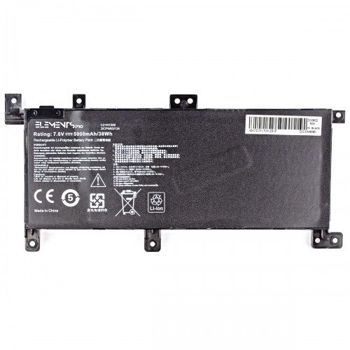 Батарея для ноутбука Asus X556UA X556UB X556UF X556UJ X556UQ X556UR X556UV, 7.6V 5000mAh, C21N1509