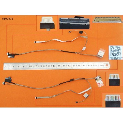 Шлейф матрицы для ноутбука Dell Latitude E6540, (DC02001O900, DC02C004400, 06G4WW, 40pin)