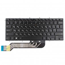 Клавиатура для Dell Inspiron Gaming 14-7466, Latitude 3390, Vostro 5370, RU, (черная, с подсветкой, 0M9DMK, NSK-EB0SC 0R, PK131Q12B01)
