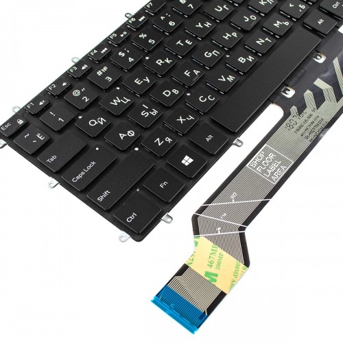 Клавіатура для Dell Inspiron Gaming 14-7466, Latitude 3390, Vostro 5370, RU, (чорна, з підсвіткою, 0M9DMK, NSK-EB0SC 0R, PK131Q12B01) Клавіатура для Dell Inspiron Gaming 14-7466, Latitude 3390, Vostro 5370, RU, (чорна, з підсвіткою, 0M9DMK, NSK-EB0SC 0R, PK131Q12B01)