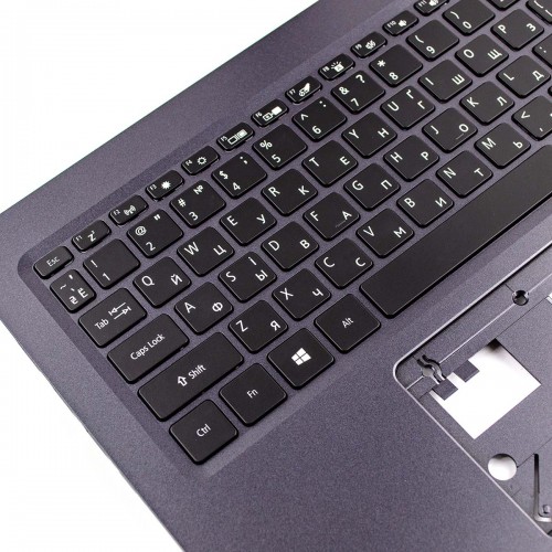 Верхняя крышка для ноутбука Acer Aspire A515-54 A515-54G S50-51, RU/UA, (топкейс+клавиатура с подсветкой, 6B.HDGN7.063, Original)